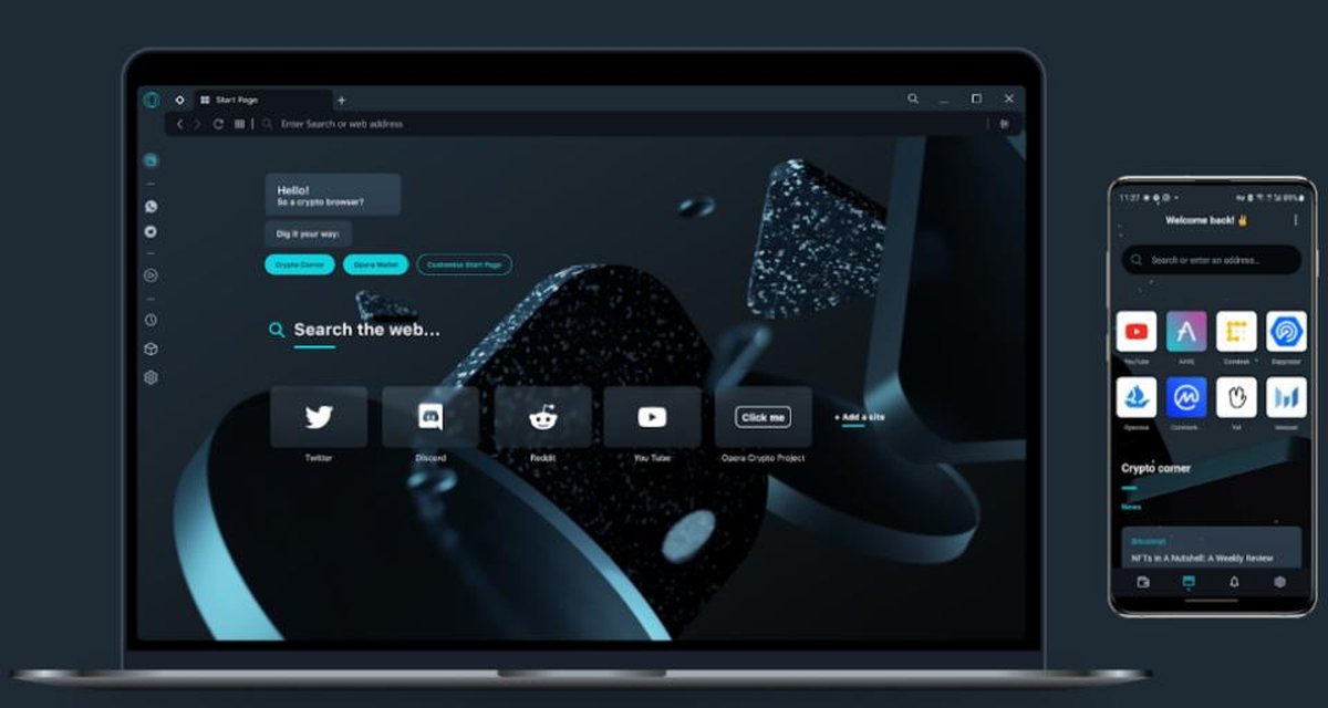Opera lança navegador com foco em criptomoedas