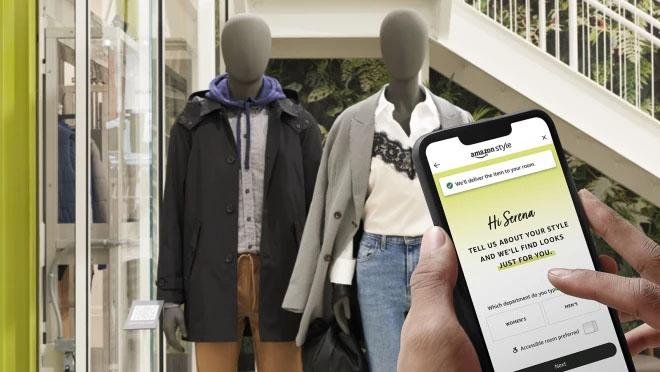 O cliente poderá escolher as peças que quer provar a partir do app Amazon Shopping