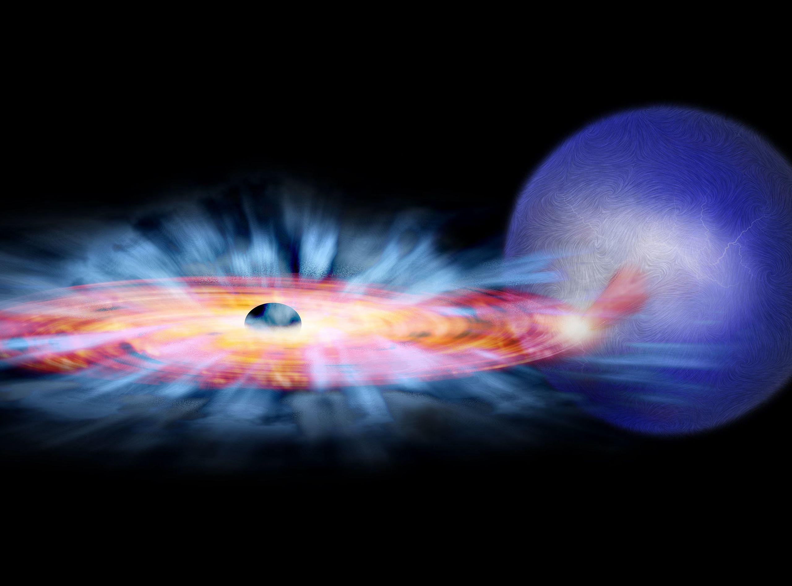 Massivo buraco negro estelar (ilustração). (Fonte: NASA/CXC/M.Weiss/Wikimedia Commons/Reprodução.)