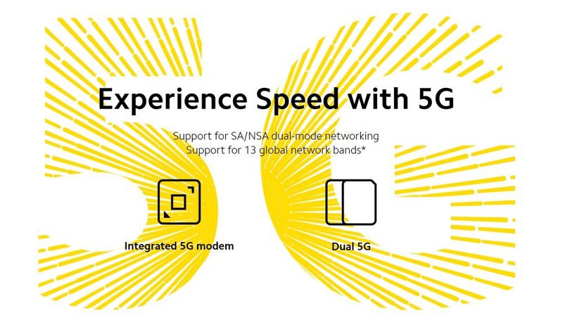 Ambos os aparelhos suportam redes 5G no slot dual SIM.