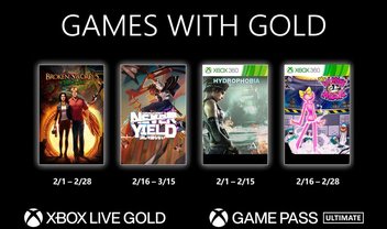 Xbox: veja quais jogos chegam ao Games with Gold em fevereiro de 2022