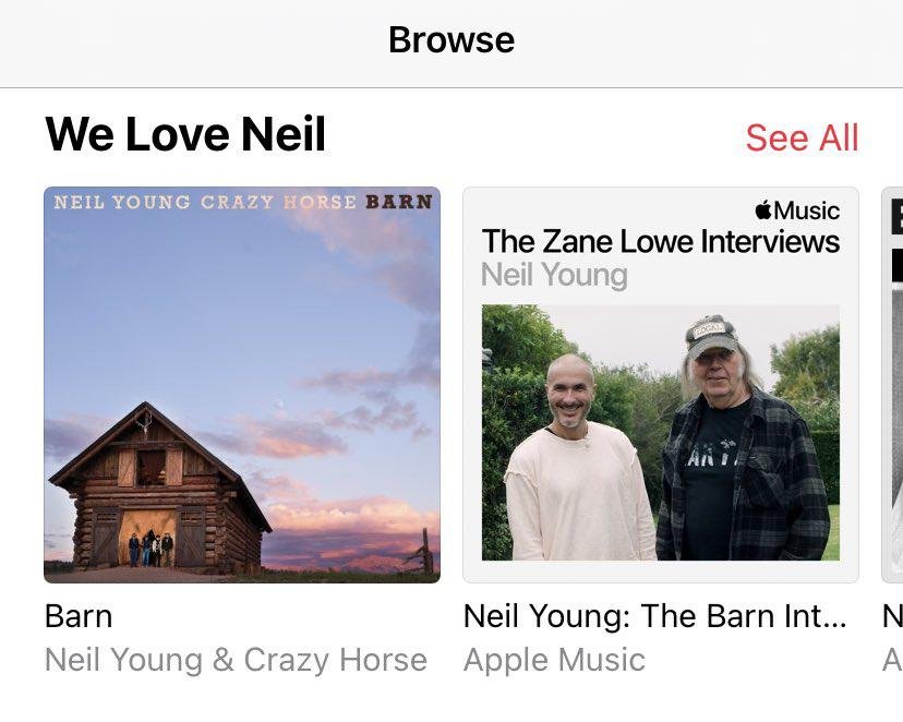 Apple Music criou uma seção especial para Neil Young no aplicativo