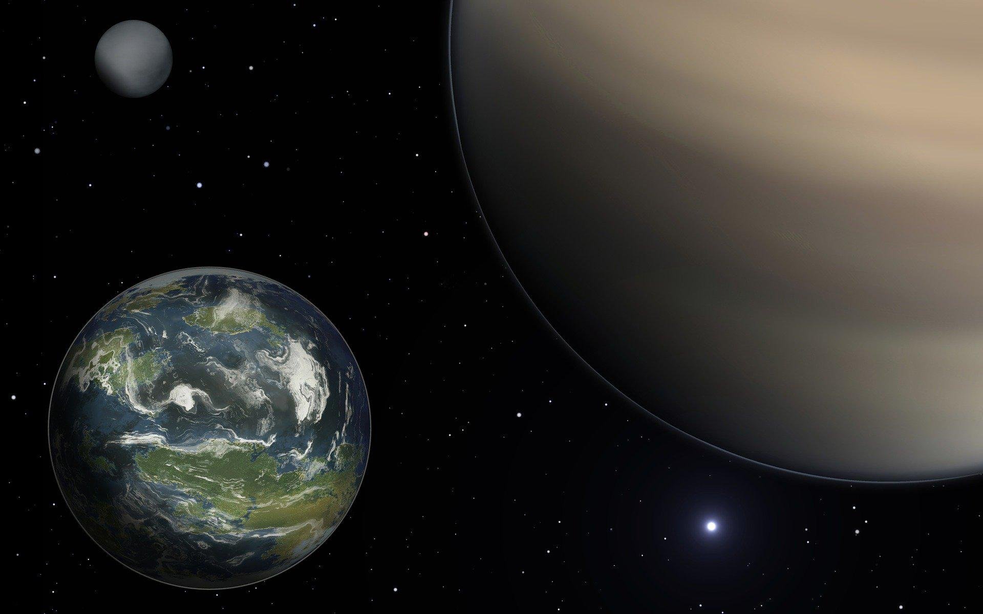 Cientistas querem encontrar planetas parecidos ao nosso - com condições para abrigar vida (Fonte: Pixabay/ChadoNihi)