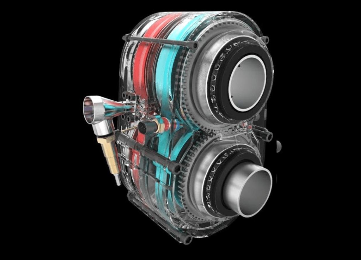 Ilustração mostra o novo motor Omega 1 (Fonte: Astron Aerospace/Divulgação).