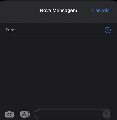 Abra o aplicativo de mensagens do seu aparelho para enviar um novo SMS