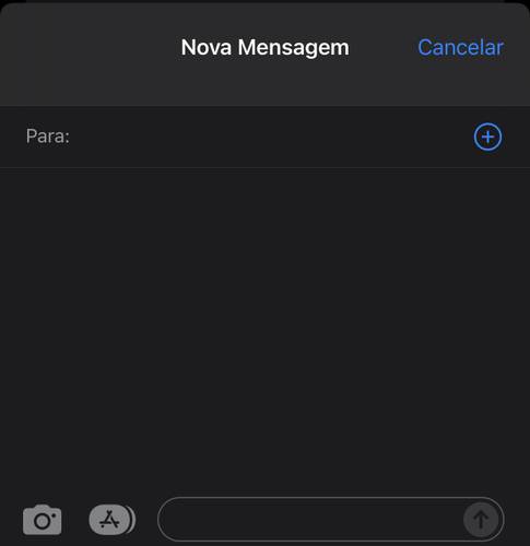 Abra o aplicativo de mensagens do seu aparelho para enviar um novo SMS