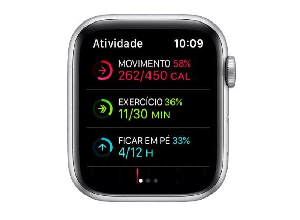 Metas diárias de atividade do Apple Watch