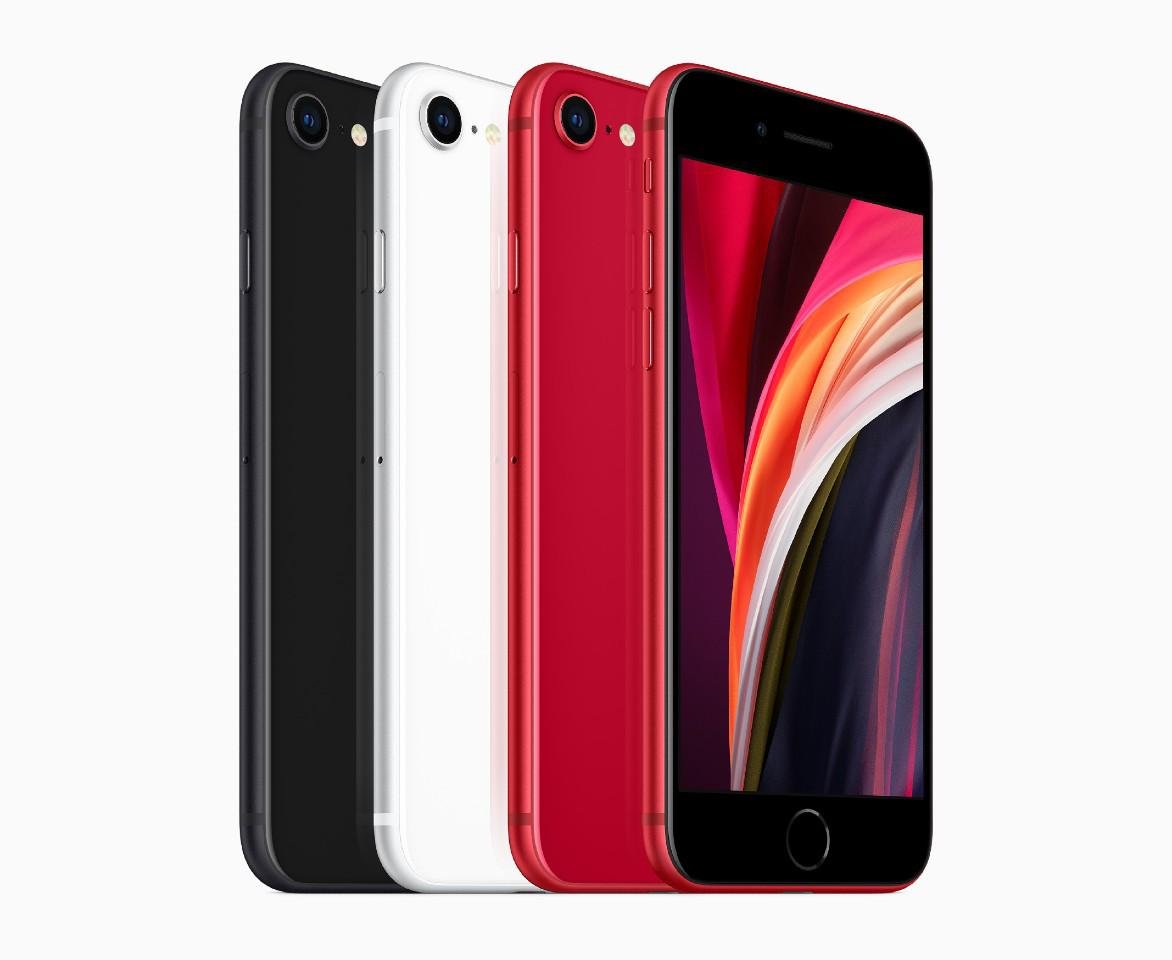 iPhone SE de 2020 traz três opções cores