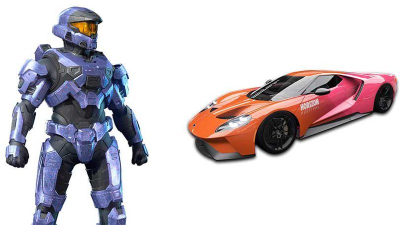 Skins resgatáveis para Halo e Forza