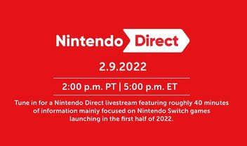 Nintendo Direct ocorre amanhã (9) e terá jogos de Switch de 2022