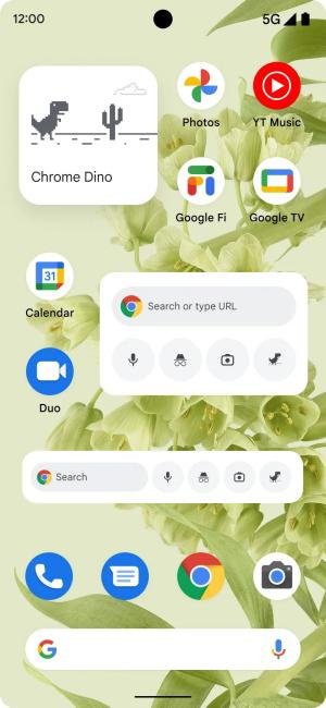 Novos widgets do Chrome para Android.