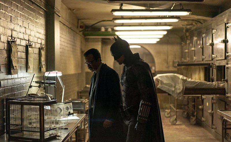 Jeffrey Wright e Robert Pattinson em 'The Batman'.