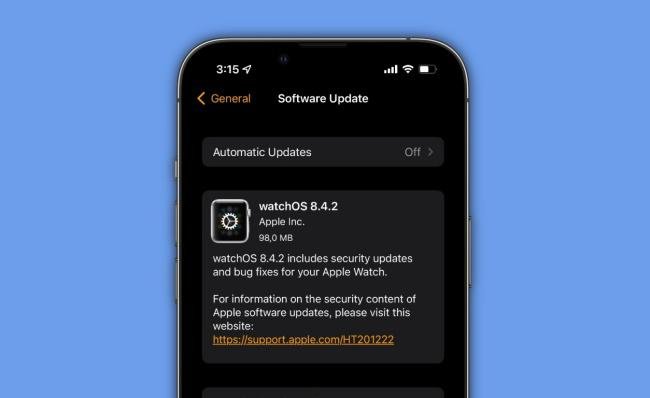 Proprietários do Apple Watch também estão sendo notificados sobre o update.