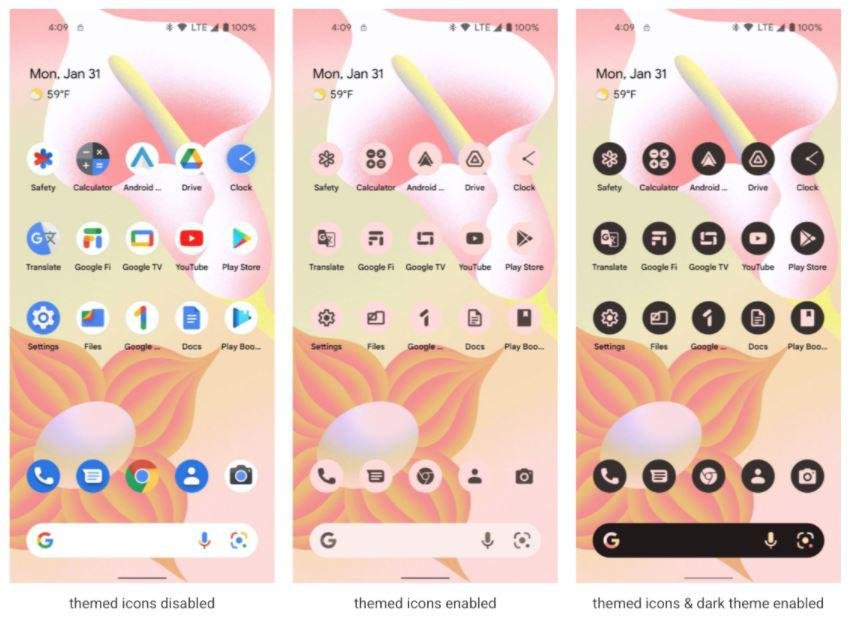 "Themed Icons" será uma das novidades do Android 13.