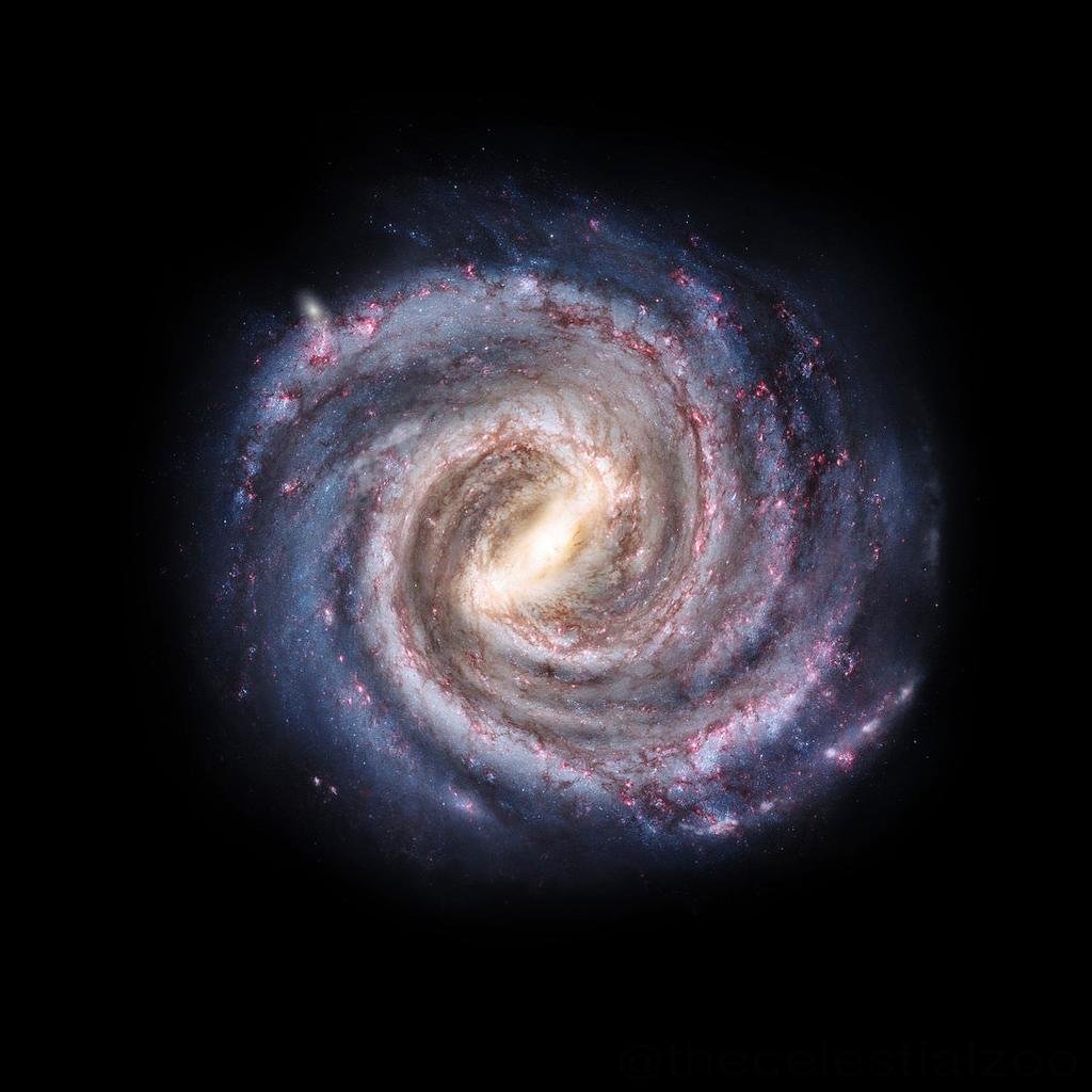 A galáxia onde vivemos se chama Via Láctea (Fonte: Wikimedia Commons/Pablo Carlos Budassi)