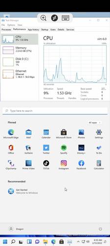 Windows 11 sendo executado no Google Pixel 6
