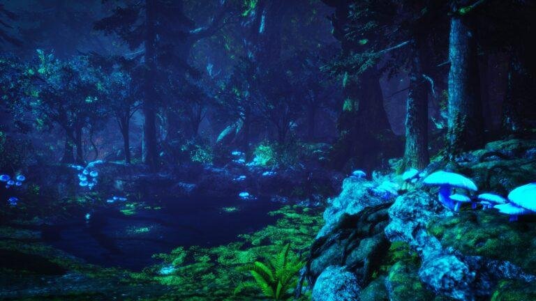 Não poderia faltar uma floresta num ARPG