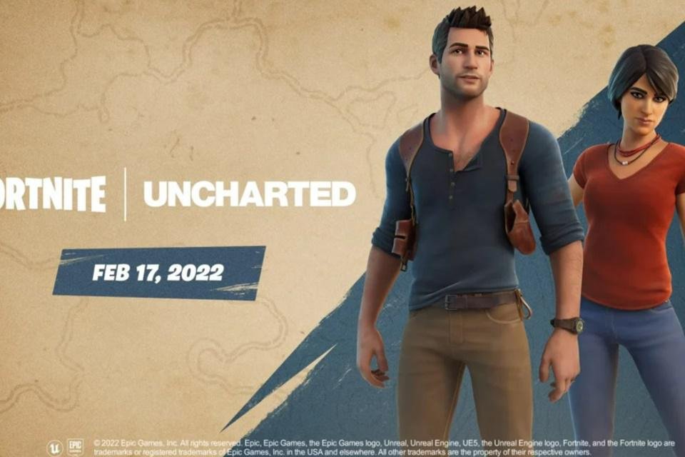 Personagens de Uncharted viram skins de Fortnite