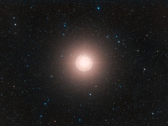 Betelgeuse, uma supergigante vermelha.