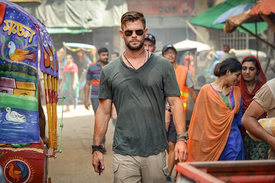 Chris Hemsworth em 'Resgate'.