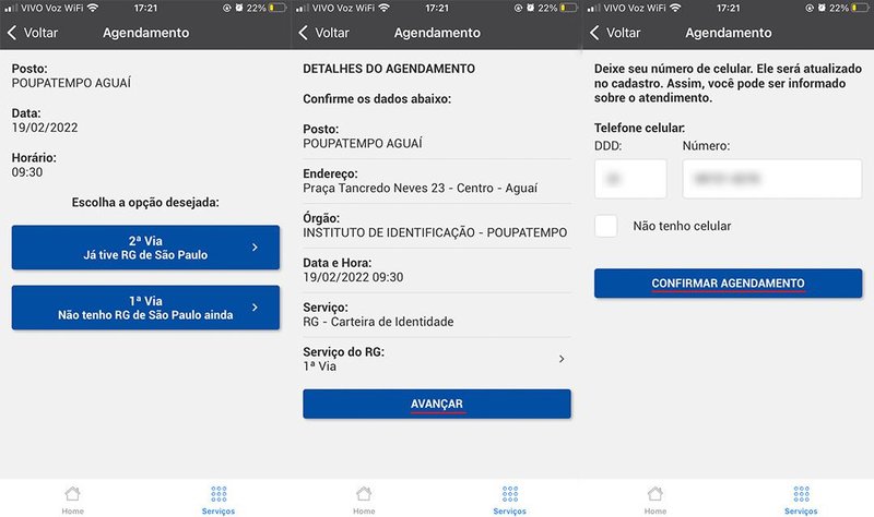 (Fonte: Poupatempo Digital/Reprodução)