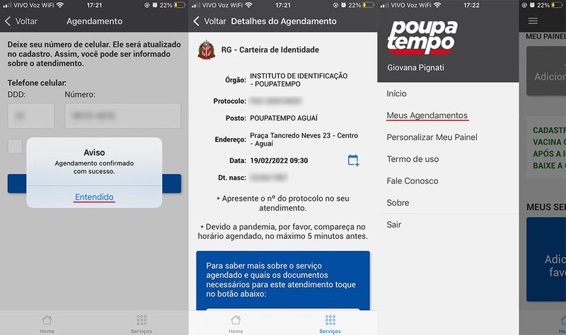 (Fonte: Poupatempo digital/Reprodução)