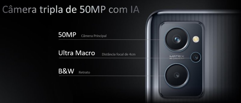 Realme 9i câmeras