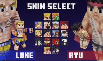 Street Fighter chega ao Minecraft com skins temáticas oficiais