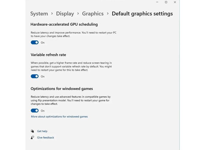 Configuração geral de otimização define comportamento padrão do sistema para todos os programas