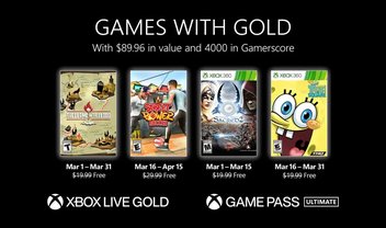 Jogos da Xbox Games With Gold de março são revelados!