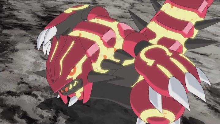 Forma Primal de Groudon deixa a criatura brilhando com magma ardente