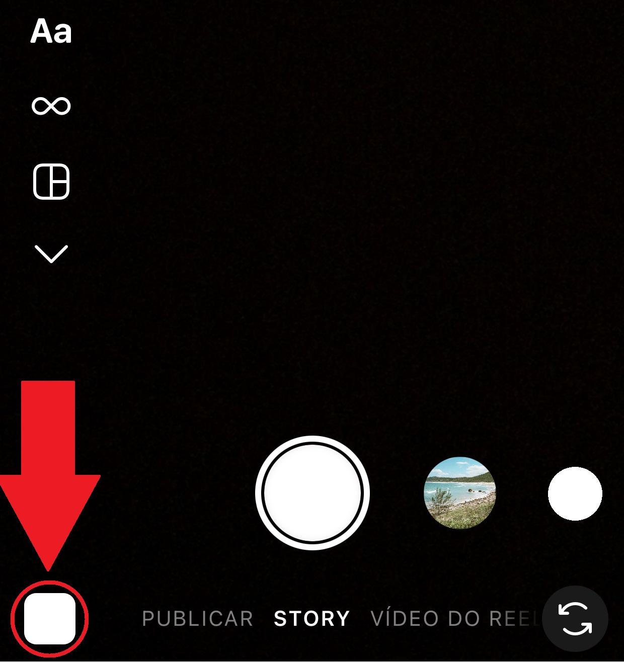 Apertando no botão você pode escolher uma imagem da galeria do seu celular