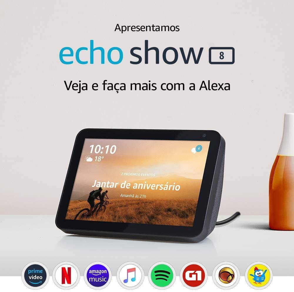Echo Show 8 terá desconto de R$ 200 durante semana do consumidor