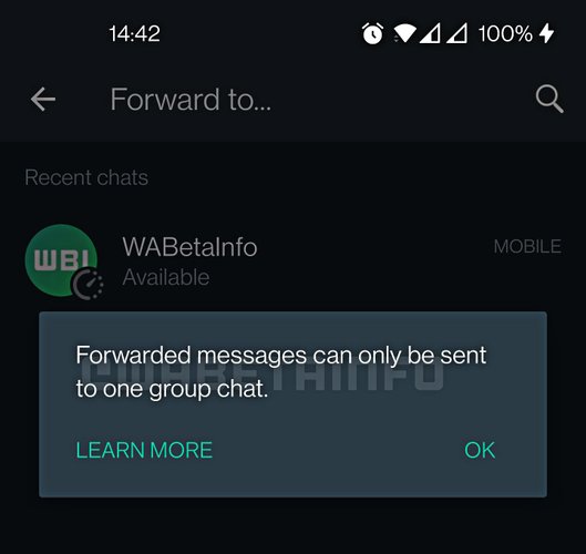 Fonte: WhatsApp/captura de tela por WABetaInfo/Reprodução.