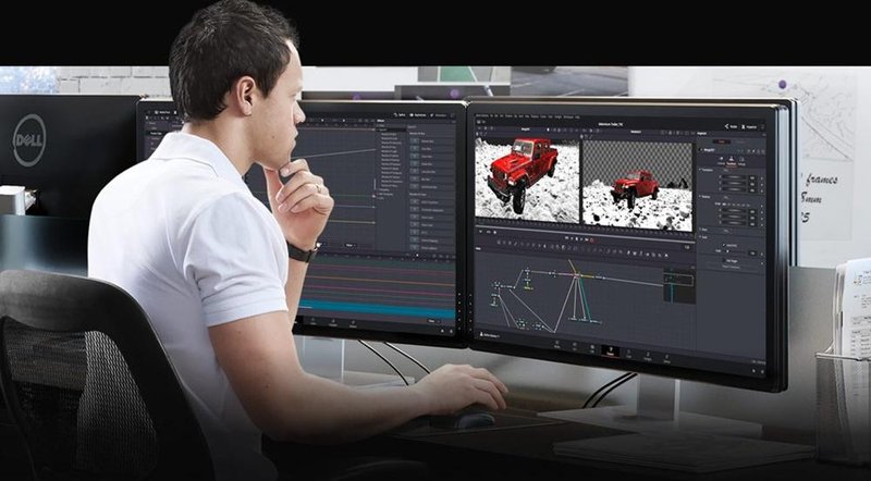 O DaVinci Resolve também oferece motion graphics.