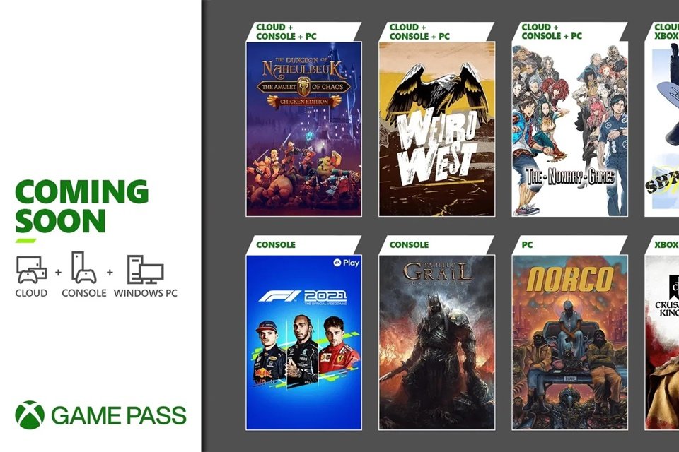 Novos jogos chegando no Xbox Game Pass: F1 2021, Crusader Kings III e mais