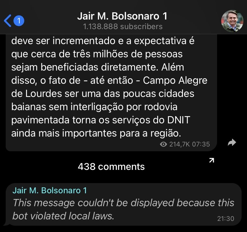 Bolsonaro Telegram