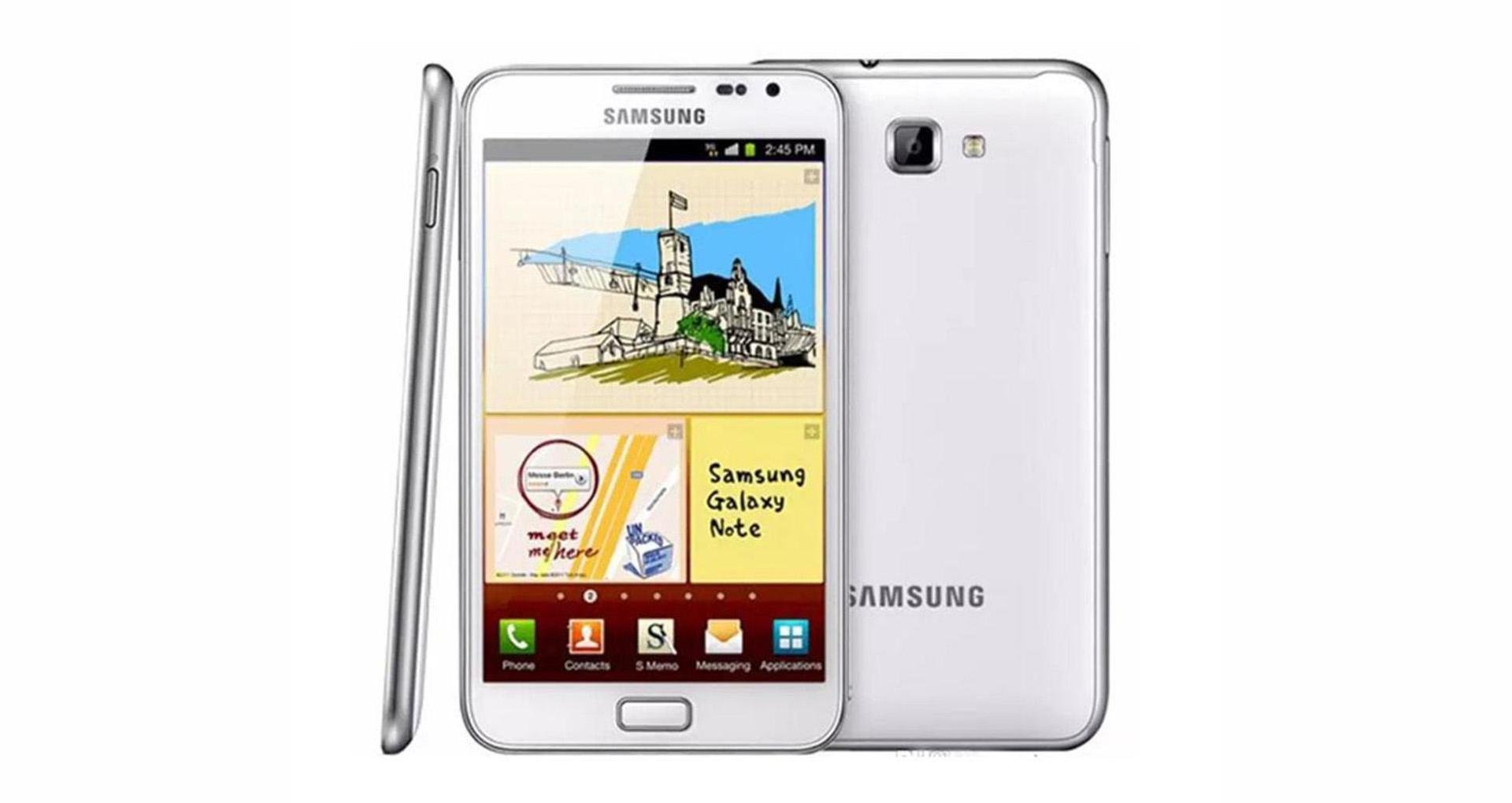 Precursor da linha, o Galaxy Note popularizou o formato "Phablet" no mercado. (Fonte: Samsung / Reprodução)