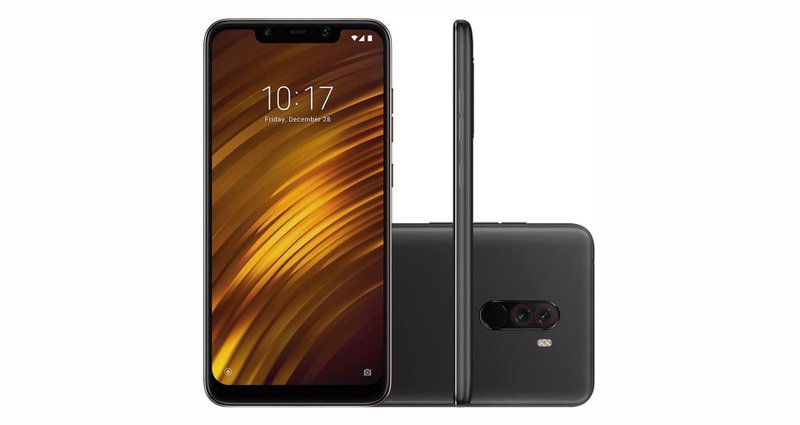 Pocophone F1 pega o infame "entalhe" emprestado da Apple. (Fonte: Xiaomi / Reprodução)