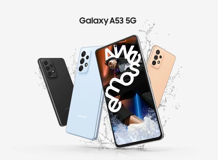 Galaxy A53 5G tem certificação IP67 de resistência a poeira e água