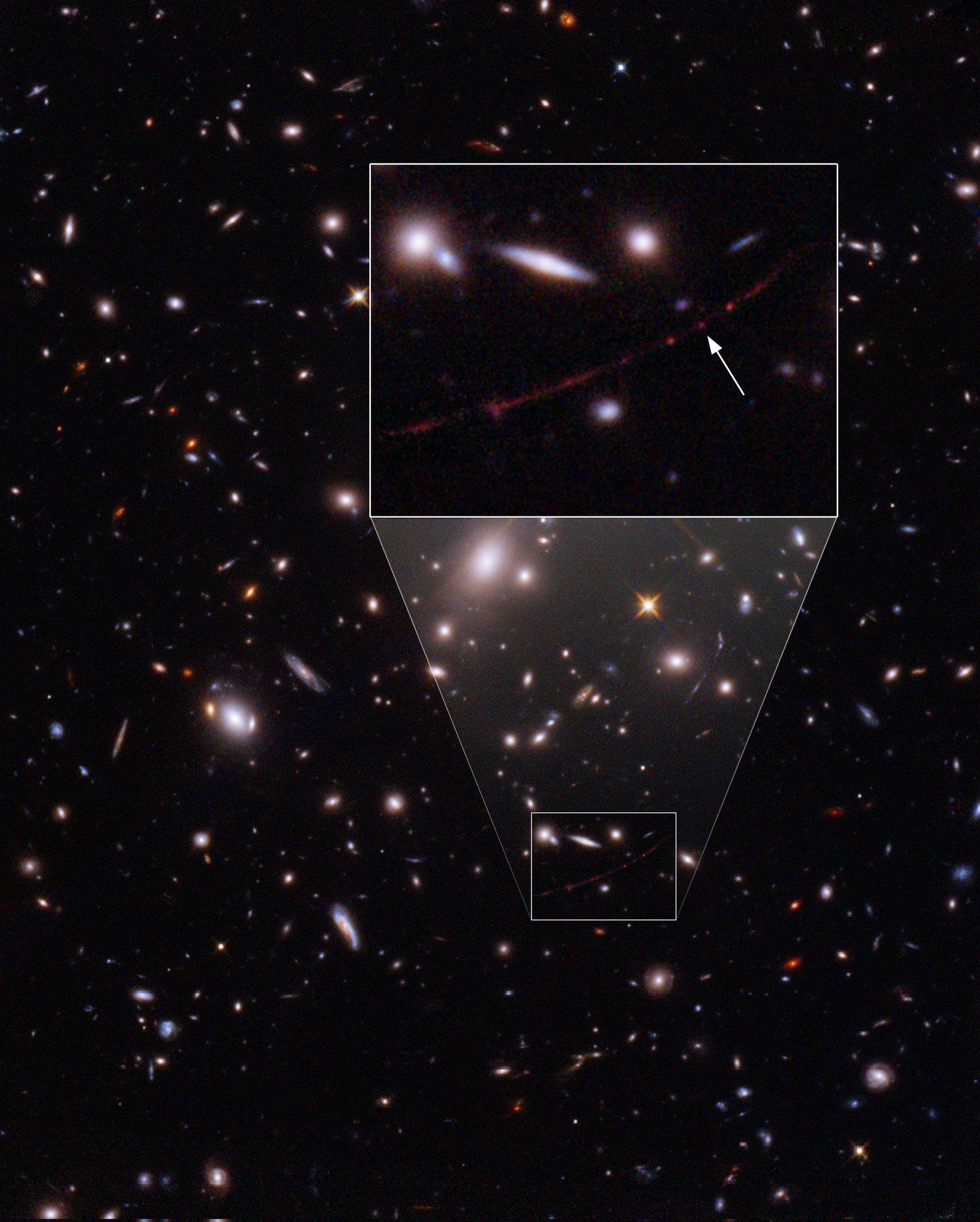 Earendel no aglomerado de galáxias WHL0137-08