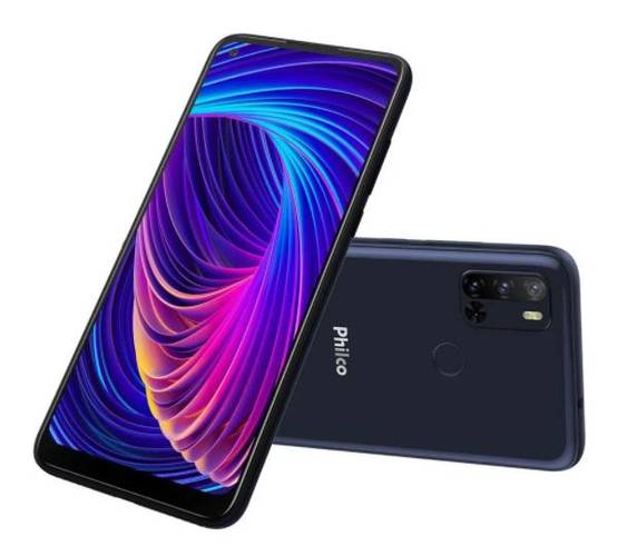 O smartphone está disponível na cor Dark Blue (azul escuro).