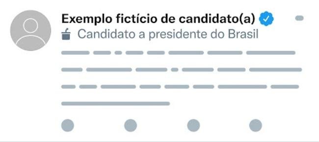 Perfis de candidatos terão uma etiqueta especial.