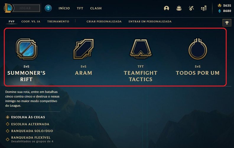 O exibidor de FPS do LoL aparece em qualquer tipo de partida