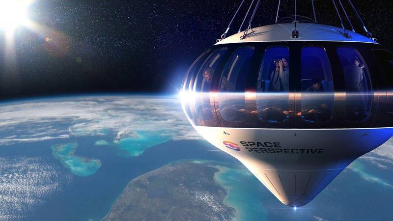 Ilustração mostra o balão da Space Perspective