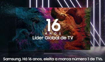 Samsung é eleita fabricante nº 1 de TVs pelo 16º ano consecutivo