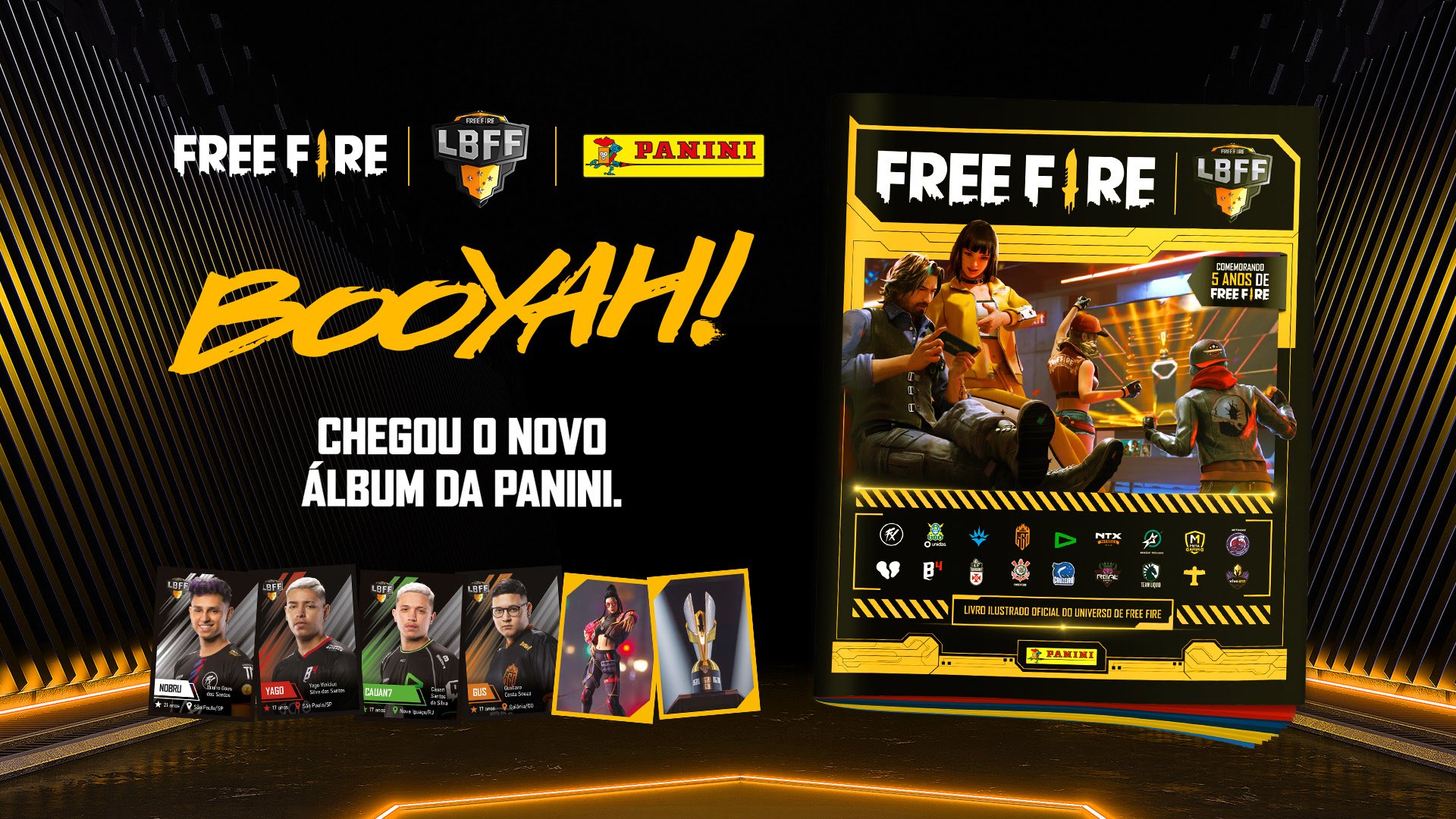 Álbum Free Fire Capa Brochura Com 30 Cromos na Americanas Empresas