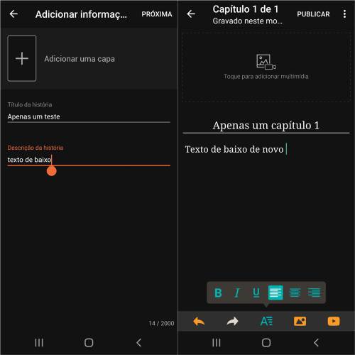 Escrever e publicar seu livro na plataforma é muito simples e intuitivo