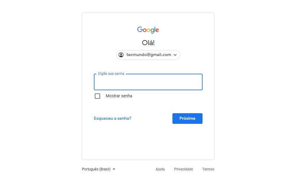 como ver a senha da sua conta do google 