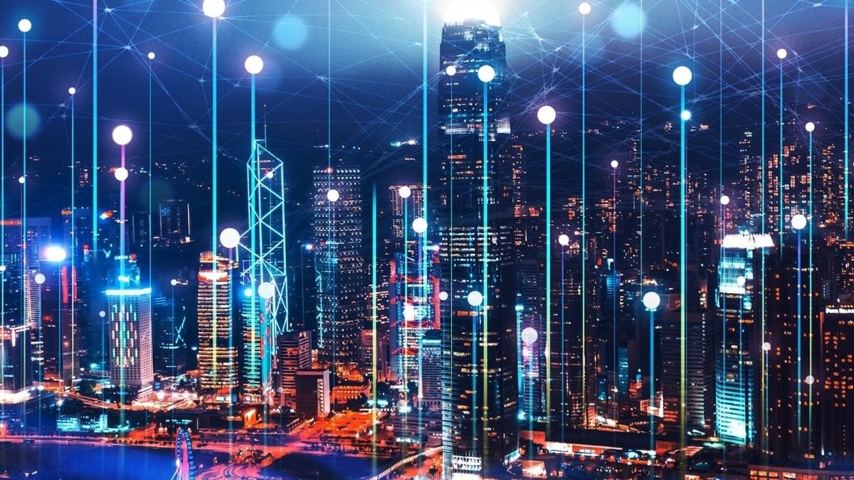 Resumo metaverse smart city realidade virtual mapa de conceito luz azul do  mundo do futuro metaverso